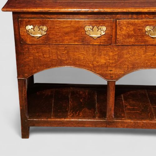 fig 3. Antique Oak Dresser base with pot board