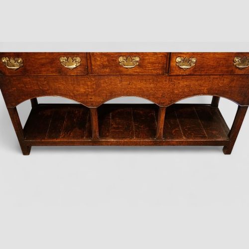 fig 6. Antique Oak Dresser base with pot board