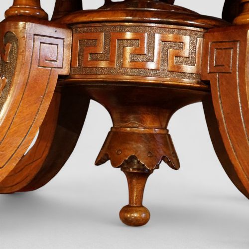 fig 5. Victorian burr walnut oval coffee table