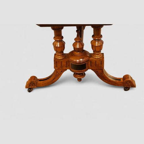 fig 5. Victorian inlaid burr walnut coffee table