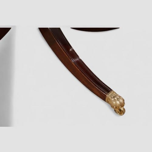 fig 6. Georgian-style mahogany twin-pillar dining table