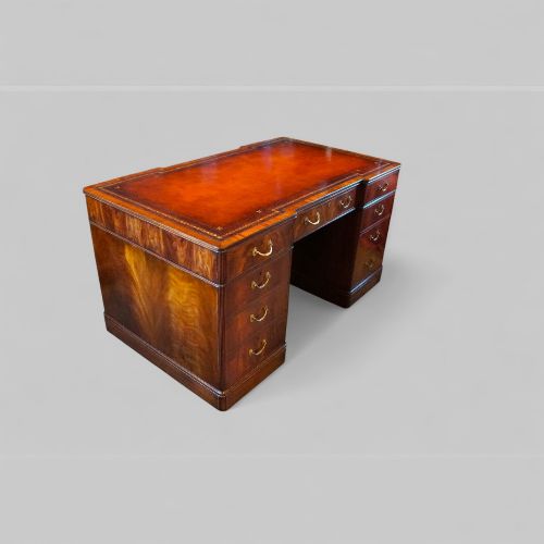 fig 1. Edwardian mahogany partners desk
