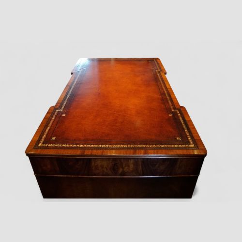 fig 3. Edwardian mahogany partners desk