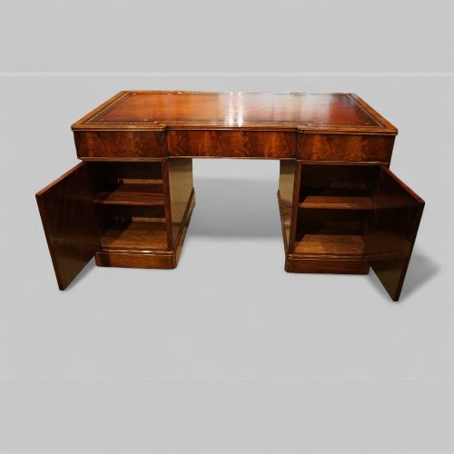 fig 4. Edwardian mahogany partners desk
