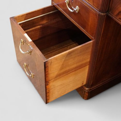 fig 6. Edwardian mahogany partners desk