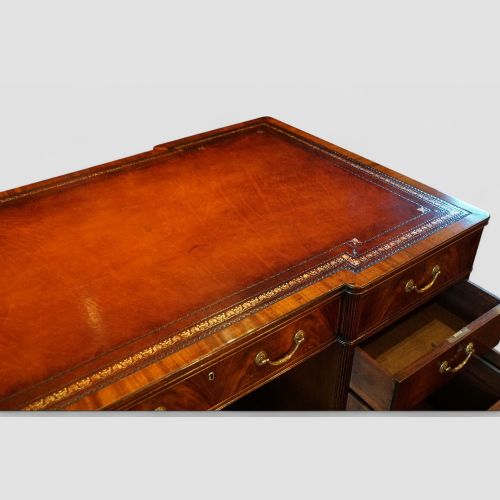 fig 9. Edwardian mahogany partners desk