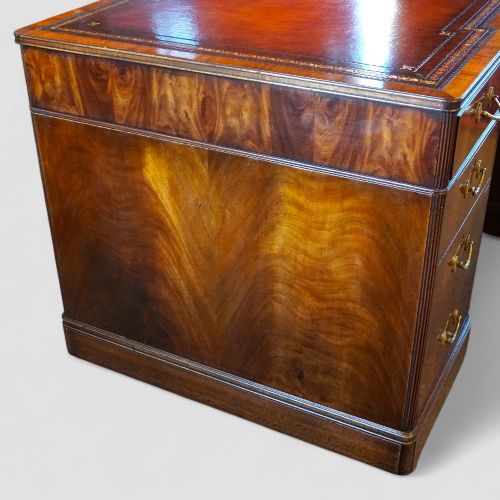 fig 12. Edwardian mahogany partners desk