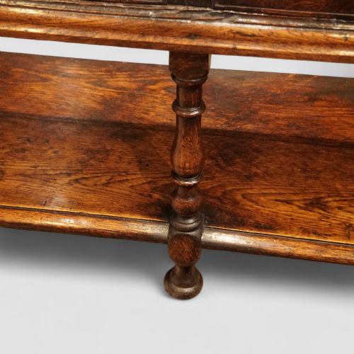 fig 2. 18th century oak pot board dresser base