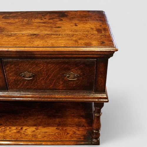 fig 4. 18th century oak pot board dresser base