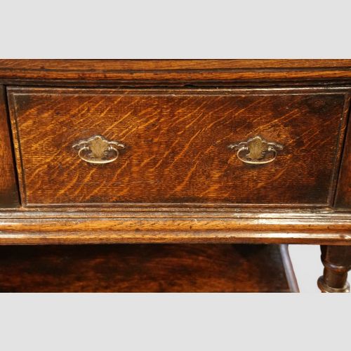 fig 5. 18th century oak pot board dresser base