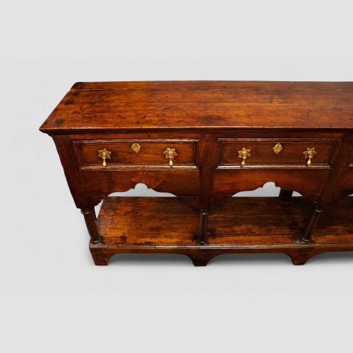 fig 5. 19th century oak pot board dresser base