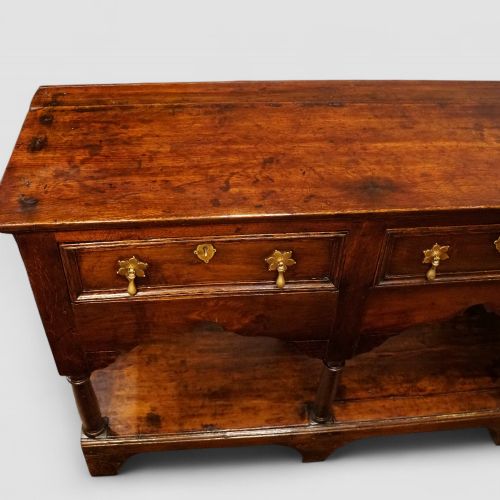 fig 6. 19th century oak pot board dresser base