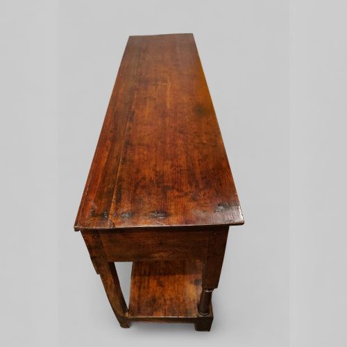 fig 9. 19th century oak pot board dresser base