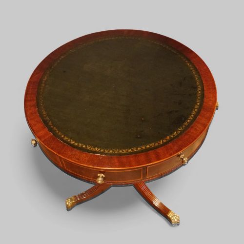 fig 4. Small mahogany drum table