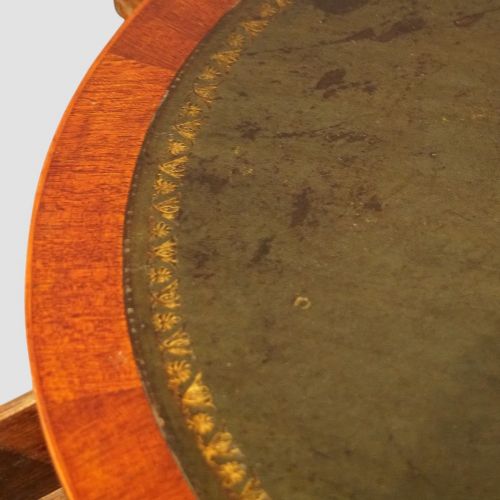 fig 6. Small mahogany drum table