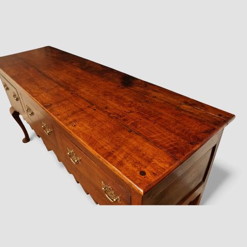 fig 7. Antique oak cabriole leg dresser base