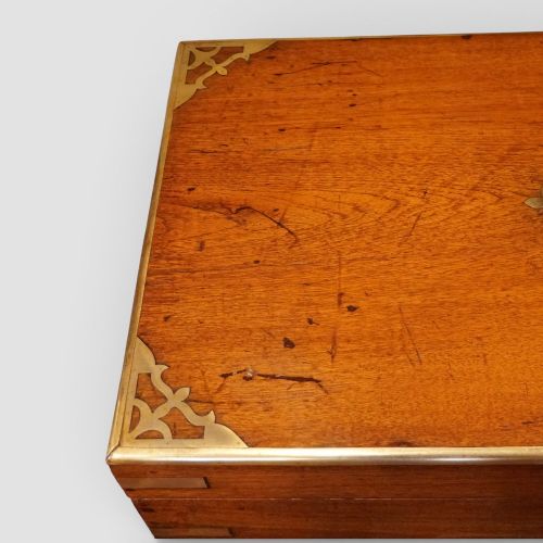 fig 1. 19th-century teak campaign trunk