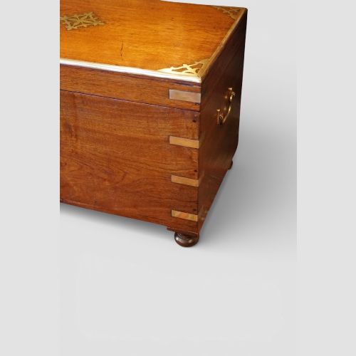 fig 2. 19th-century teak campaign trunk