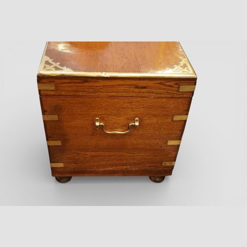 fig 3. 19th-century teak campaign trunk