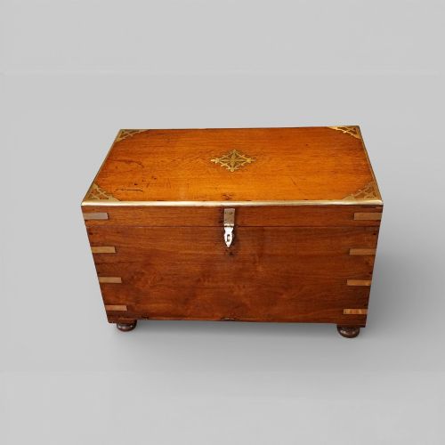 fig 5. 19th-century teak campaign trunk