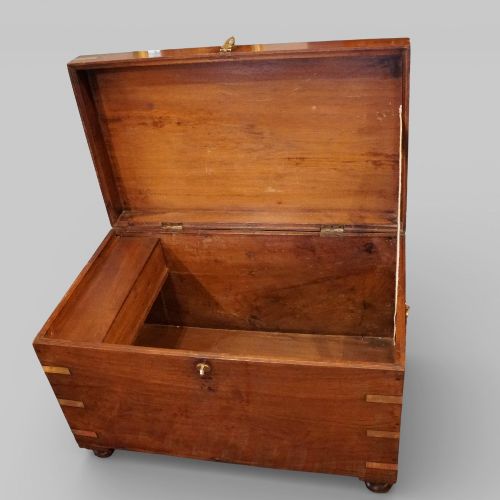 fig 7. 19th-century teak campaign trunk