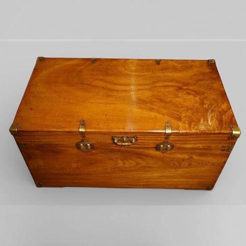 fig 10. George V Camphor Wood Brass Bound Campaign Chest