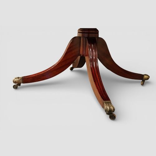 fig 2. Regency Style Mahogany Twin Pillar Dining Table – Early 20th Century Cabinetmaker Made