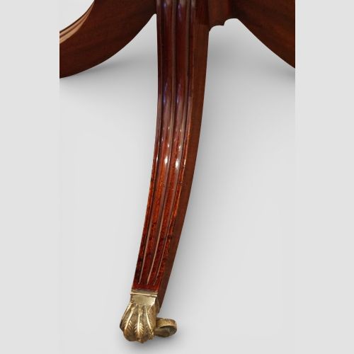 fig 7. Regency Style Mahogany Twin Pillar Dining Table – Early 20th Century Cabinetmaker Made