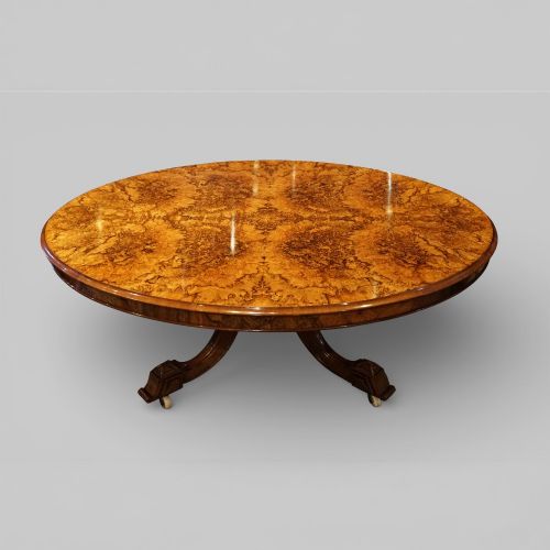 fig 7. Victorian Burr Walnut Coffee Table, c.1860