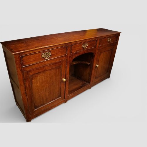 fig 1. Antique Oak Dog Kennel Dresser Base