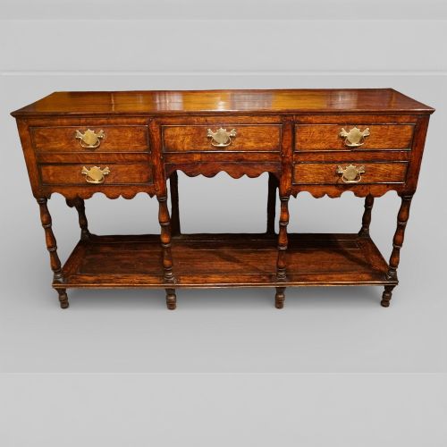 fig 3. 19th Century Georgian Oak Pot Board Dresser Base