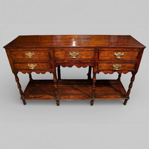 fig 5. 19th Century Georgian Oak Pot Board Dresser Base