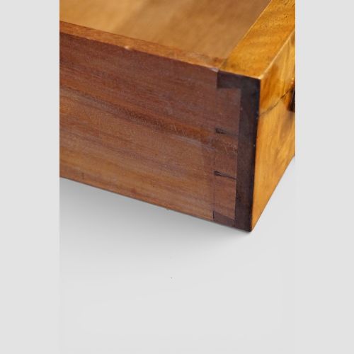 fig 2. Victorian burr walnut pedestal desk