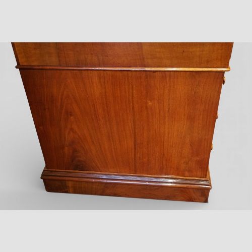 fig 12. Victorian burr walnut pedestal desk