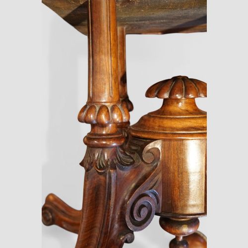 fig 1. Victorian burr walnut oval coffee table