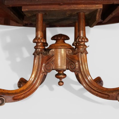 fig 2. Victorian burr walnut oval coffee table