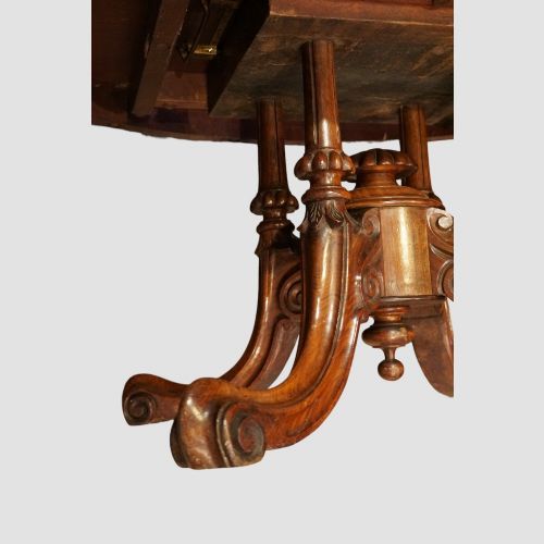 fig 4. Victorian burr walnut oval coffee table