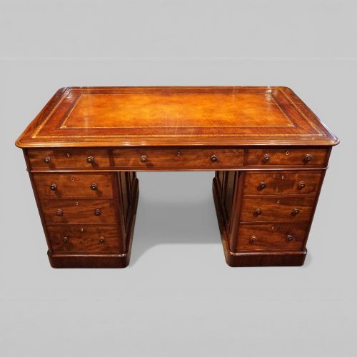 Victorian Mahogany Partners Desk
