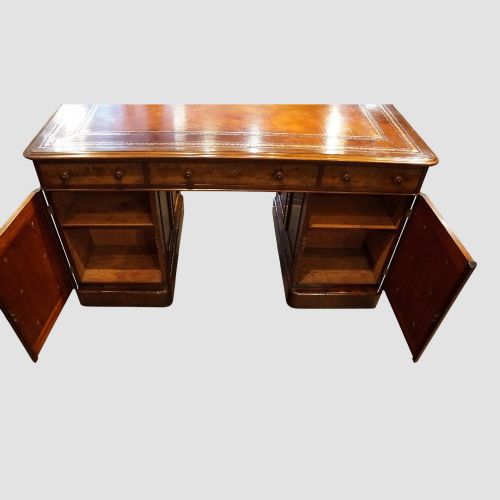 fig 6. Victorian mahogany partners desk