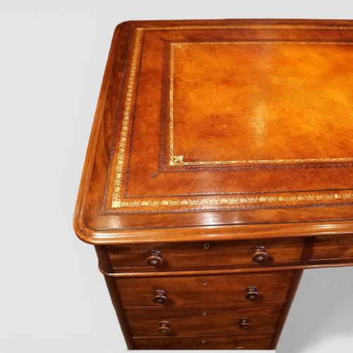fig 7. Victorian mahogany partners desk