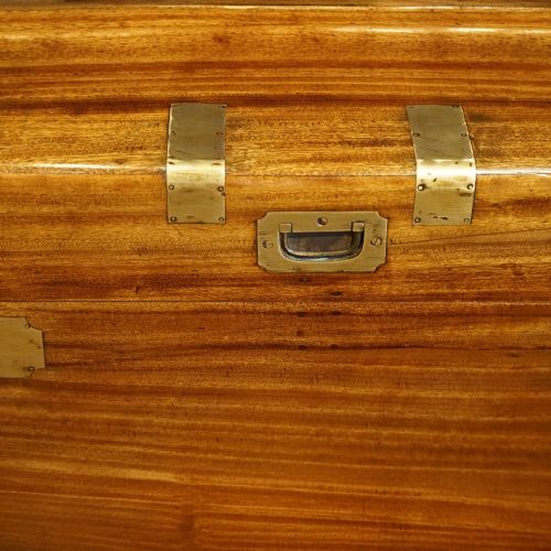 fig 4. Victorian Brass Bound Camphor Wood Campaign Chest / Trunk, c.1870–1880