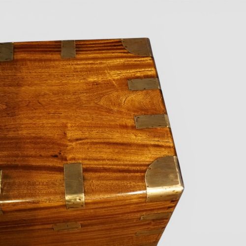 fig 6. Victorian Brass Bound Camphor Wood Campaign Chest / Trunk, c.1870–1880