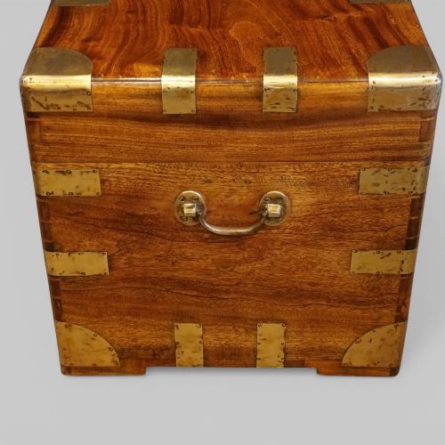 fig 7. Victorian Brass Bound Camphor Wood Campaign Chest / Trunk, c.1870–1880