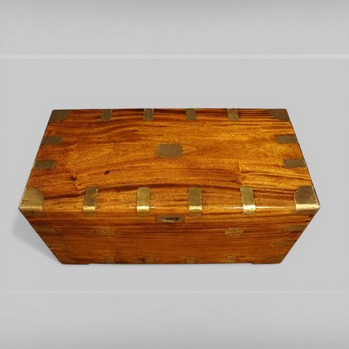fig 11. Victorian Brass Bound Camphor Wood Campaign Chest / Trunk, c.1870–1880