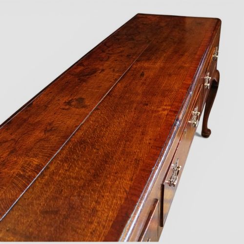 fig 2. Georgian oak cabriole leg dresser base