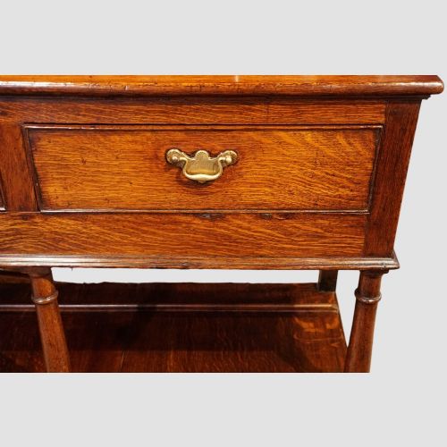 fig 2. Antique oak pot board dresser base
