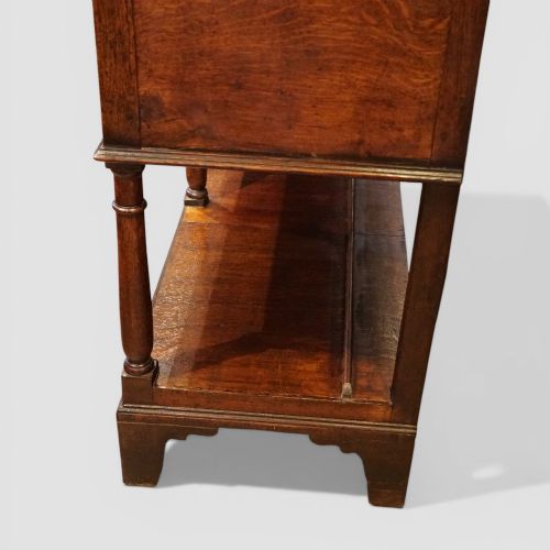 fig 5. Antique oak pot board dresser base