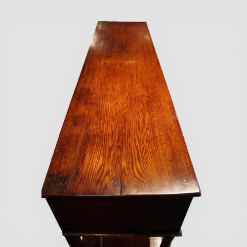 fig 8. Antique oak pot board dresser base