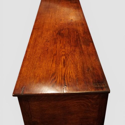 fig 9. Antique oak pot board dresser base