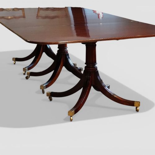 fig 11. George V mahogany 3-pillar dining table